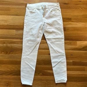 7 for all Mankind Ankle Gwenevere white jeans size 30